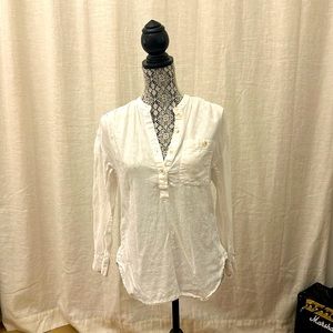 Madewell white button up blouse